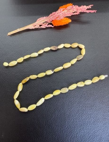 Çakıl Taşı Model Damla Kehribar Yetişkin Kolye