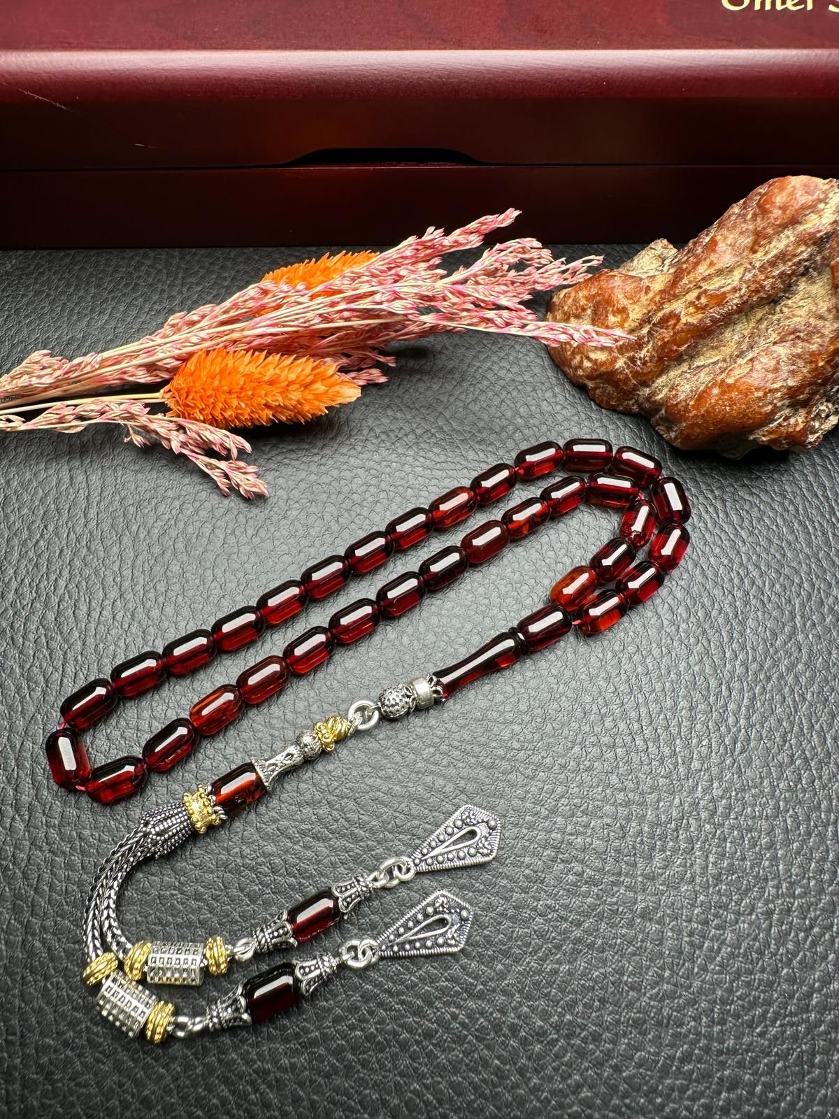 Rus Kaya Damla Kehribar Tesbih