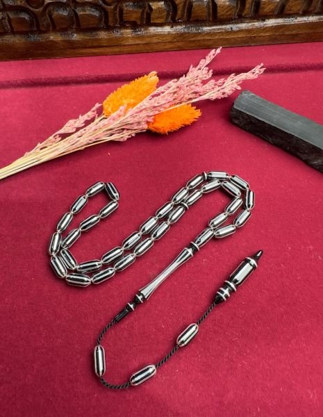 Uçlu Kapsül Model Erzurum Oltu Taşı Tesbih