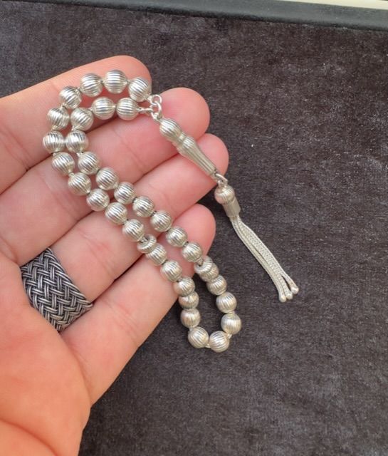 Küre Model 925 Ayar Gümüş Tesbih