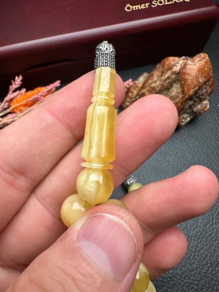 Rus Kaya Damla Kehribar Tesbih