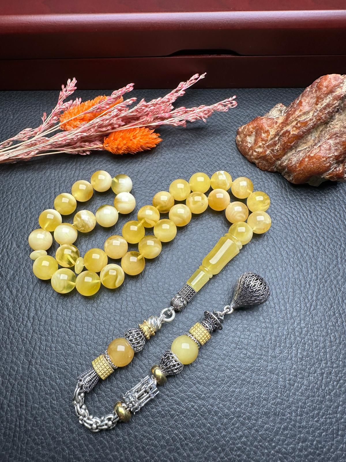 Rus Kaya Damla Kehribar Tesbih