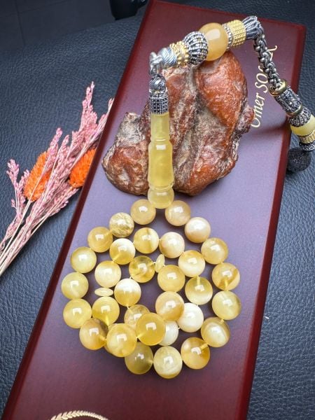 Rus Kaya Damla Kehribar Tesbih