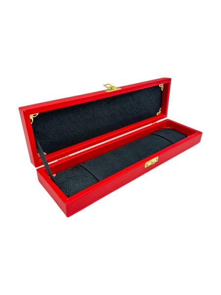 Kırmızı Renk Deri Tesbih Kutusu