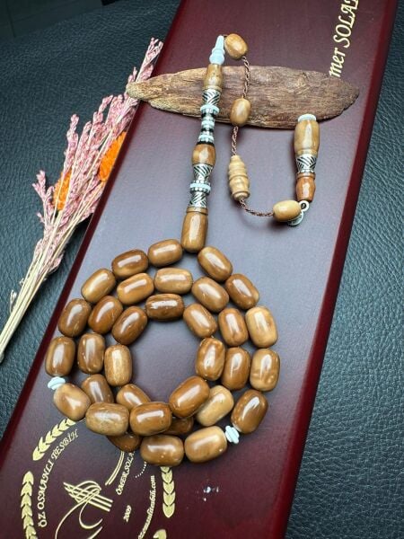 Kapsül Model Nakkaş Gümüş İmame İşlemeli Kuka Tesbih