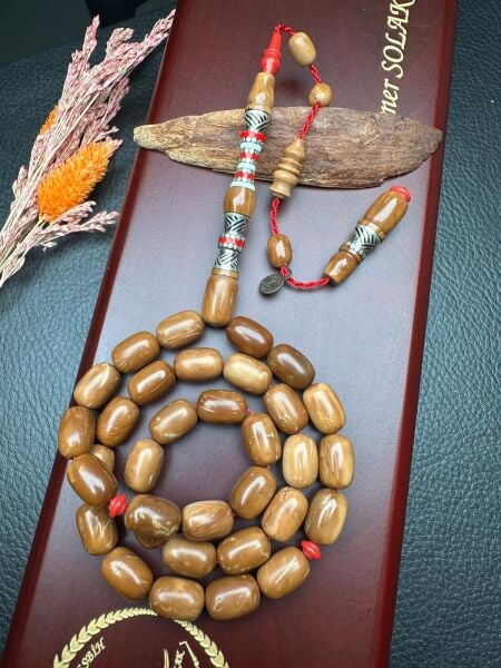 Kapsül Model Nakkaş Gümüş İmame İşlemeli Kuka Tesbih