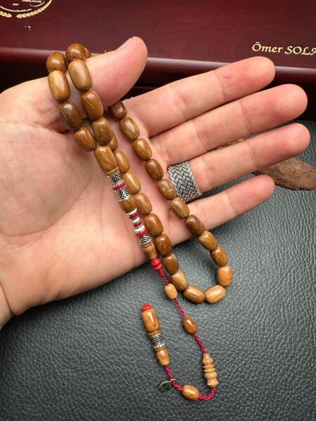 Kapsül Model Nakkaş Gümüş İmame İşlemeli Kuka Tesbih