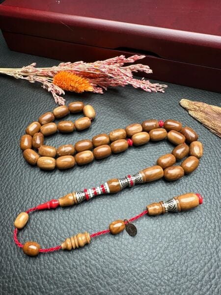 Kapsül Model Nakkaş Gümüş İmame İşlemeli Kuka Tesbih