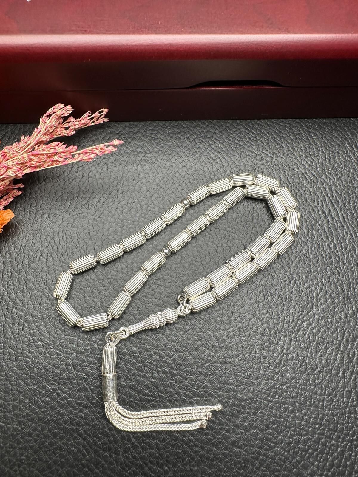 Kapsül Model Gümüş Tesbih