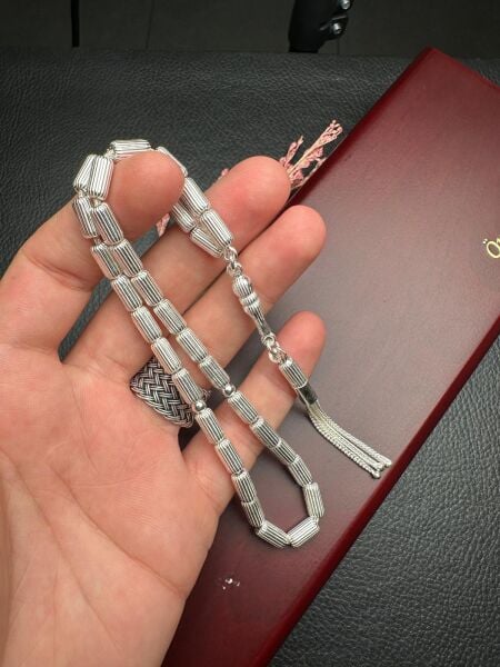 Kapsül Model Gümüş Tesbih